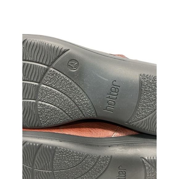 Hotter Murmur Super Soft Brown Comfort Leather Booties women's Double Zip Sz 9.5 - Picture 4 of 11